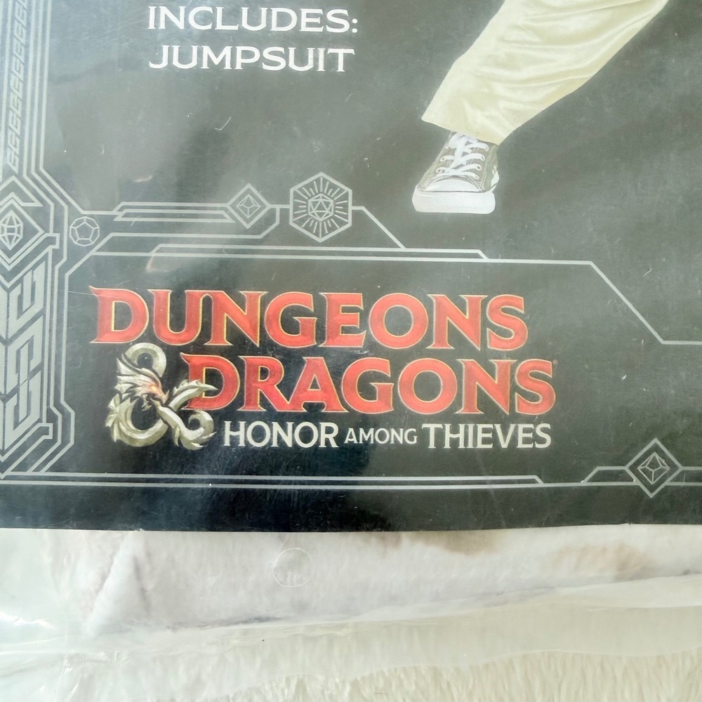 Disguise Owlbear Jumpsuit Costume Youth Size 8 White Dungeons & Dragons Deluxe - Picture 4 of 8